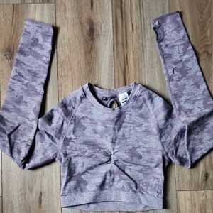 Gymshark Lavender Ribbed Top